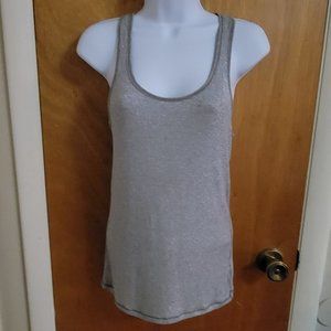 American Eagle Silver Shimmer Tank Top, S